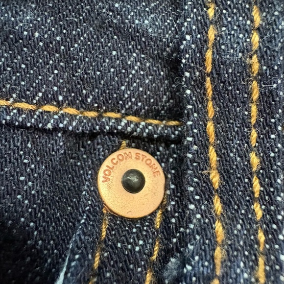 Volcom Men's 29 Deep Blue Straight Jeans - Picture 4 of 10